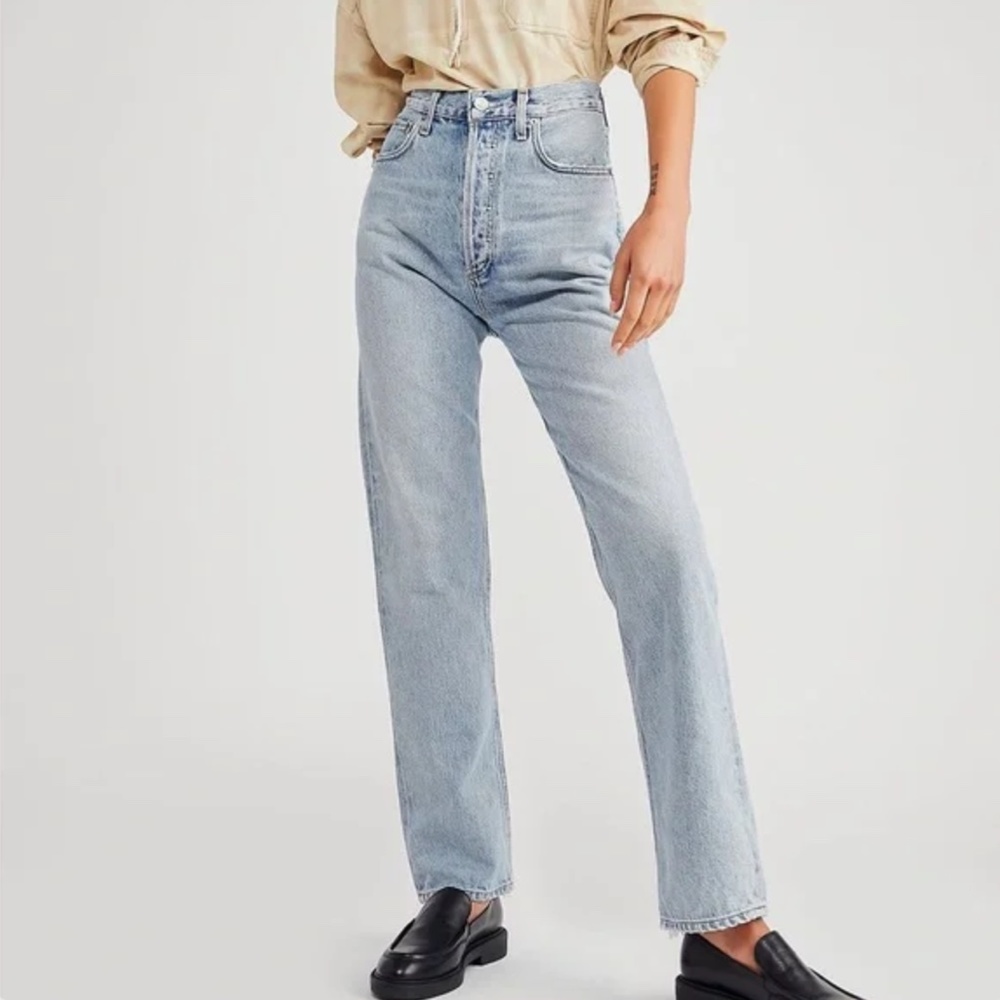 Agolde 90s Pinch High Rise Jeans Size 23 EUC Distressed